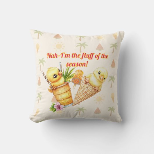 Fluff of the Season – Summer Fun クッション (正面)