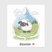 Fluffiest Lawn Mower – Adorable Blacknose Sheep シール (シート)