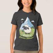 Fluffiest Lawn Mower – Adorable Blacknose Sheep トライブレンドＴシャツ (正面)