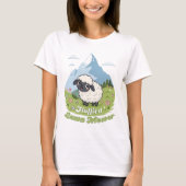 Fluffiest Lawn Mower – Adorable Blacknose Sheep Tシャツ (正面)