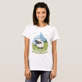 Fluffiest Lawn Mower – Adorable Blacknose Sheep Tシャツ (正面フル)