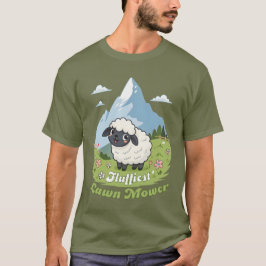 Fluffiest Lawn Mower – Adorable Blacknose Sheep Tシャツ