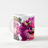 Fluffskull Monster コーヒーマグカップ (正面左)
