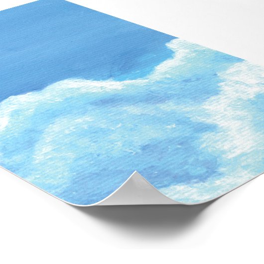 Fluffy Clouds Print, Value Poster Paper (Matte) ポスター (角)