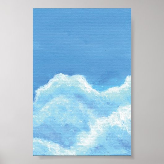 Fluffy Clouds Print, Value Poster Paper (Matte) ポスター (正面)