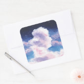 Fluffy Clouds Stickers スクエアシール (封筒)