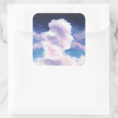 Fluffy Clouds Stickers スクエアシール (バッグ)