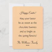 Fluffy, cute, white bunny, custom シーズンカード (裏面)