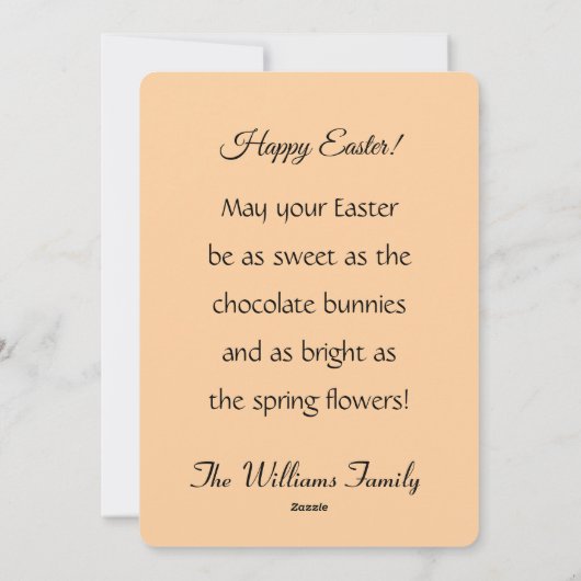 Fluffy, cute, white bunny, custom シーズンカード (裏面)