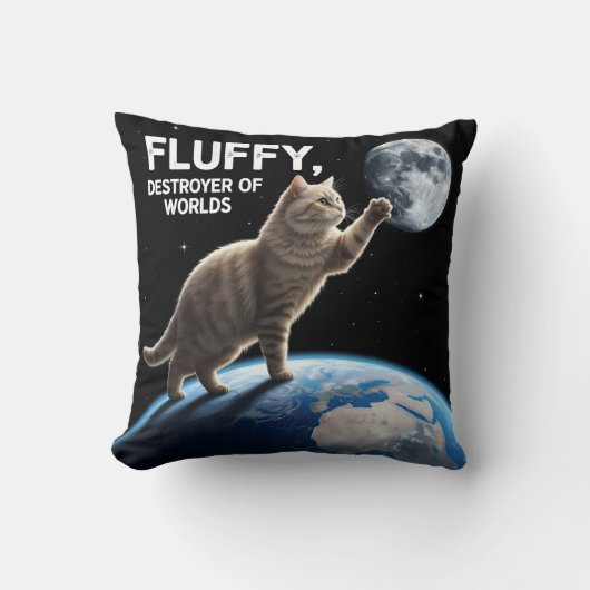 Fluffy, Destroyer of Worlds クッション (正面)