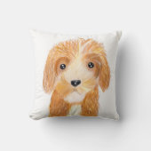 fluffy Dog クッション (正面)
