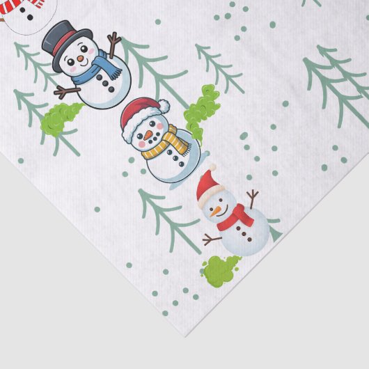 Fluffy Farts Funny Snowman 薄葉紙 (詳細)