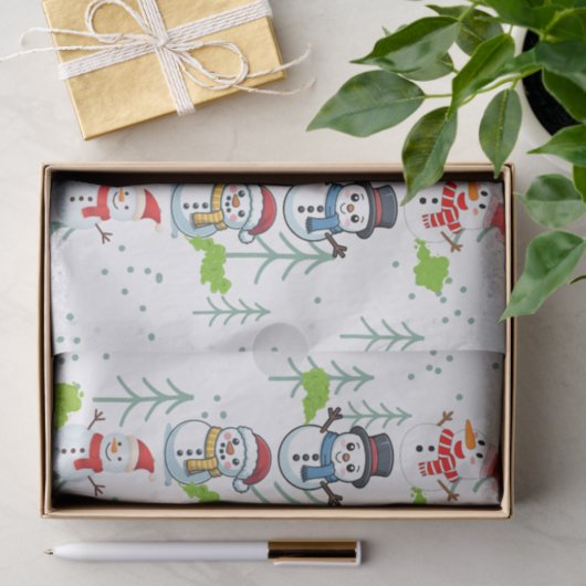 Fluffy Farts Funny Snowman 薄葉紙 (ギフト)