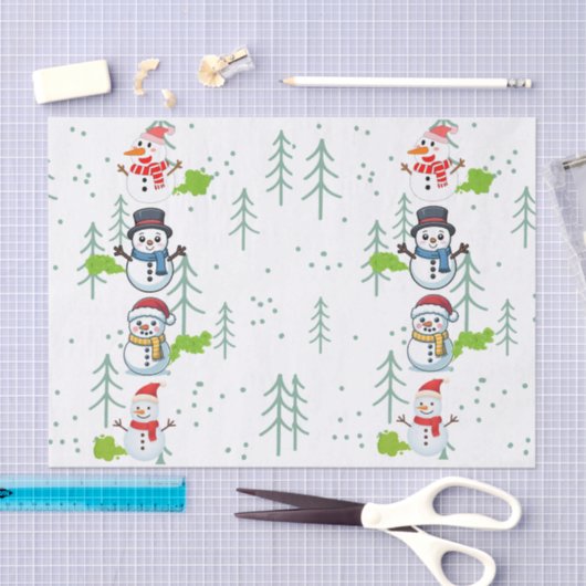 Fluffy Farts Funny Snowman 薄葉紙 (クラフト)