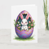 Fluffy Friend Easter Egg Card カード (正面)