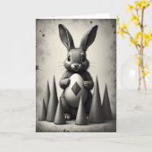 Fluffy Friend Egg Keepsake Card カード (黄色い花)