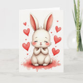Fluffy Friend Heartfelt Thanks Card カード (正面)