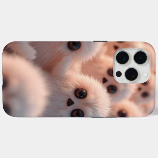 Fluffy Friends Phone Case Case-Mate iPhoneケース (裏面 (横))