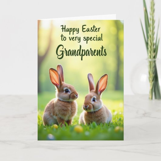Fluffy Friends Springtime Card カード (正面)