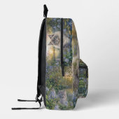 Fluffy Himalayan Cat In Purple Garden at Sunrise プリントバックパック (左)