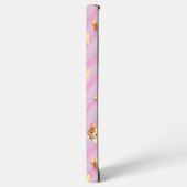 Fluffy Kitten Pink Stripe Phone Case Samsung Galaxyケース (左側面)