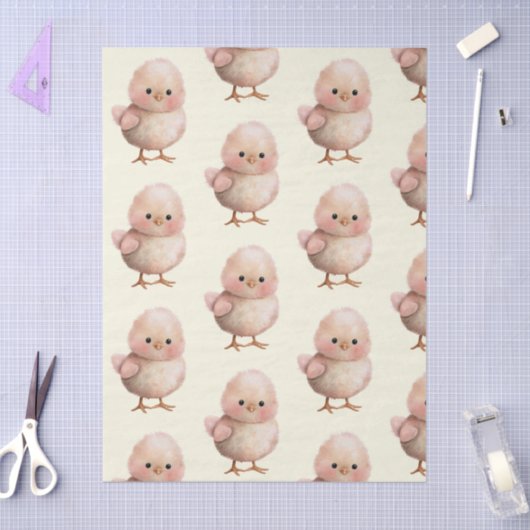 Fluffy Little Chick | Cute Spring & Easter Animal  薄葉紙 (クラフト)
