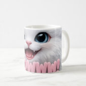 Fluffy Meoww Cat Mug コーヒーマグカップ (正面右)