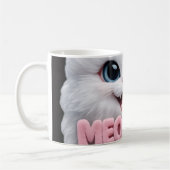 Fluffy Meoww Cat Mug コーヒーマグカップ (左)