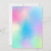 Fluffy monster girl Birthday Invitation 招待状 (裏面)