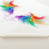 Fluffy Rainbow Wings シェルパブランケット (3/4)