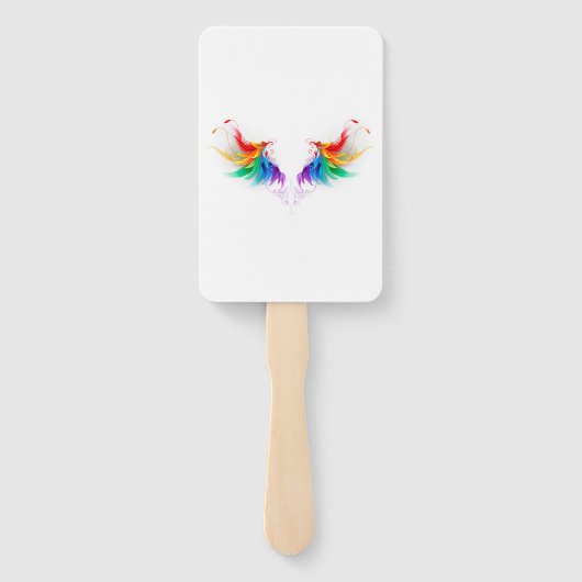 Fluffy Rainbow Wings ハンドファン (裏面)
