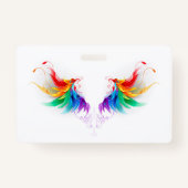 Fluffy Rainbow Wings バッジ (正面)