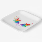 Fluffy Rainbow Wings ペーパープレート (傾斜あり)