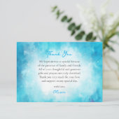 Fluffy Soft Cerulean Clouds Orthodox Baptism       サンキューカード (スタンド正面)