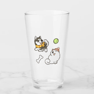 Fluffy Spitz Dogs タンブラーグラス