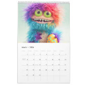 Fluffy Sweet Monsters – 2026 Calendar カレンダー (3月 2026)
