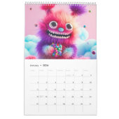Fluffy Sweet Monsters – 2026 Calendar カレンダー (1月 2026)