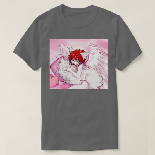 Fluffy Tail Hug Tシャツ (デザイン正面)