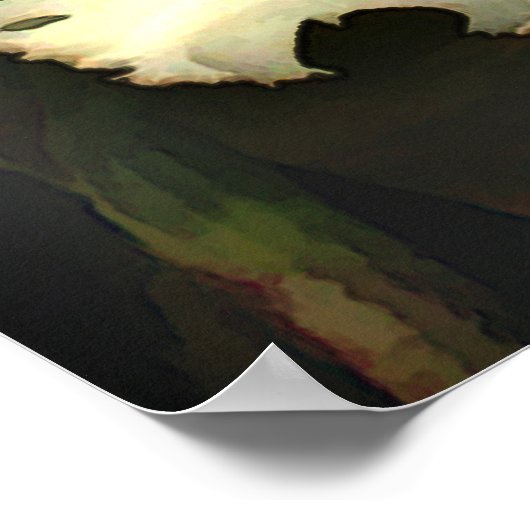 Fluffy White Cat...tleyas ポスター (角)