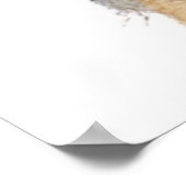 Fluffy Yorkshire Terrier Soft and Gentle Dog Art ポスター (角)