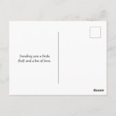 Fluffy Yorkshire Terrier Soft and Gentle Dog Art ポストカード (裏面)