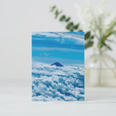 Flugzeug vor Fuji Japan Reise Skyline ポストカード (スタンド正面)