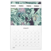 FLUID液体アートコラージュ カレンダー (3月 2027)