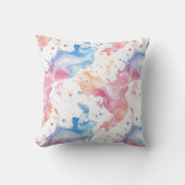 Fluid Abstract Pastel Design クッション (正面)