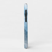 Fluid Artのような青と白の大理石の水 Case-Mate iPhoneケース (裏面/左)