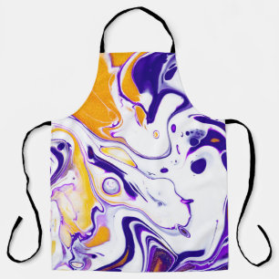 Fluid Artテクスチャ：渦巻絵を描き。 エプロン