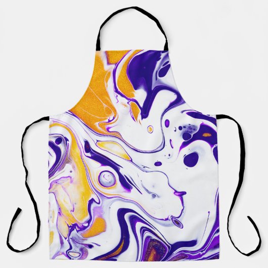 Fluid Artテクスチャ:渦巻絵を描き。 エプロン (正面)