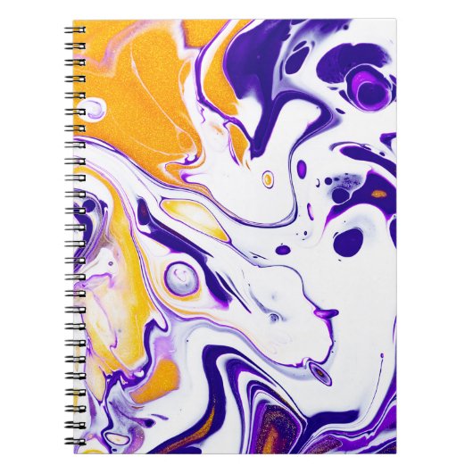 Fluid Artテクスチャ:渦巻絵を描き。 ノートブック (正面)