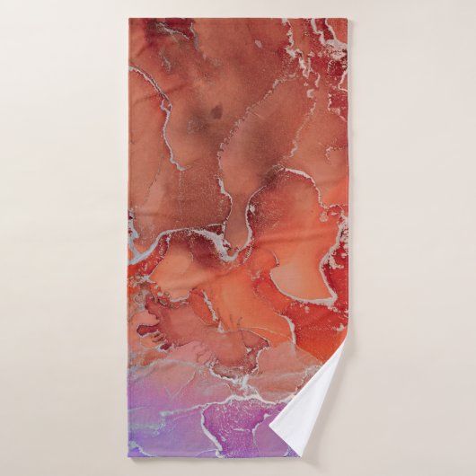 Fluid Art. モダン ?bstractカラフル背景、wa バスタオル (バスタオル)