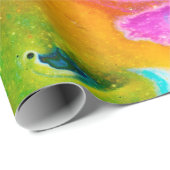 Fluid Art.抽象芸術カラフル背景、壁紙 ラッピングペーパー (ロールコーナー)